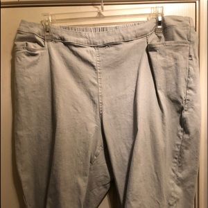 Catherine’s Stone colored Flat Front Capris